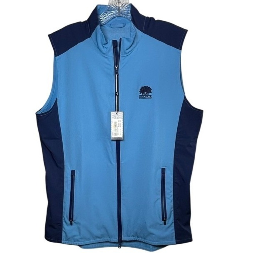 NWT Holderness & Bourne The Hayes Vest Windsor MD Blue Embroidered Golf Belfair
